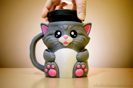 Gato Amermelado – Porta Pote de Helado (450 ml)