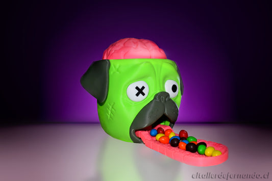Dispensador M&M Pug Zombie – Especial Halloween